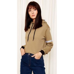 Bluza w kolorze khaki. Bluzy marki Eka. W wyprzedaży za 69,95 zł.