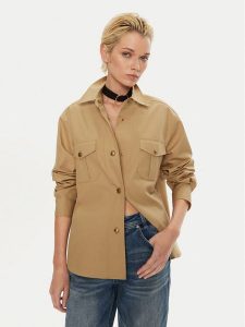 Miss Sixty Kurtka przejściowa 6L3XJ4520000 Beżowy Regular Fit. Brązowe kurtki Miss Sixty, l, bez wzorów, z bawełny, bez kaptura. Za 579,99 zł.