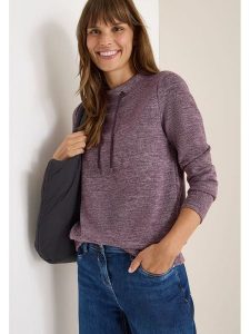 Cecil Bluza w kolorze fioletowym rozmiar: L. Różowe bluzy Cecil, l, bez wzorów, bez kaptura. Za 165,71 zł.