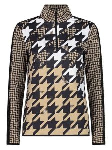 CMP Bluza polarowa w kolorze beżowo-biało-czarnym rozmiar: 34. Białe bluzy CMP, bez wzorów, z materiału, bez kaptura. Za 201,55 zł.