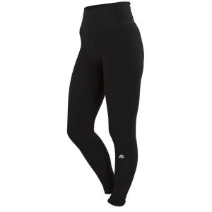 Legginsy damskie bezszwowe. Czarne legginsy GUGGEN MOUNTAIN, bez wzorów, z elastanu. W wyprzedaży za 197,76 zł.