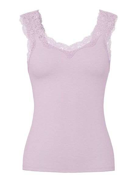 Pieces Top "Pcbarbera" w kolorze jasnoróżowym rozmiar: XL. Różowe topy Pieces, xl, bez wzorów, z koronki, bez kołnierzyka, bez ramiączek. Za 43,99 zł.