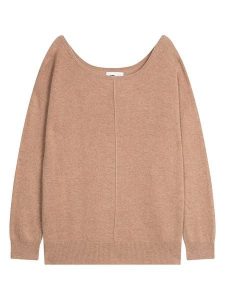 Just Cashmere Kaszmirowy sweter "Karen" w kolorze karmelowym rozmiar: S. Brązowe swetry oversize Just Cashmere, s, bez wzorów, z kaszmiru, bez ramiączek. Za 347,99 zł.