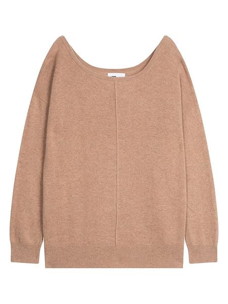 Just Cashmere Kaszmirowy sweter "Karen" w kolorze karmelowym rozmiar: M. Brązowe swetry oversize Just Cashmere, m, bez wzorów, z kaszmiru, bez ramiączek. Za 347,99 zł.