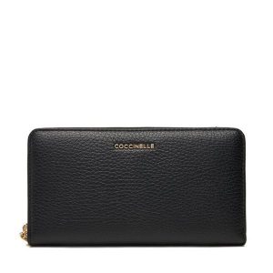 Portfel Coccinelle. Czarne portfele Coccinelle, bez wzorów. Za 449,99 zł.