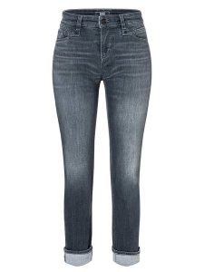MAC Dżinsy "Rich" - Slim fit - w kolorze antracytowym rozmiar: 32/L28. Czarne jeansy MAC, z aplikacjami, ze skóry. Za 166,88 zł.