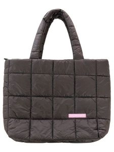 Zwillingsherz Shopper bag "Uni" w kolorze czarnym - 48 x 36 cm rozmiar: onesize. Czarne shopper bag Zwillingsherz, bez wzorów, z materiału, na ramię, pikowane, bez dodatków. Za 114,95 zł.