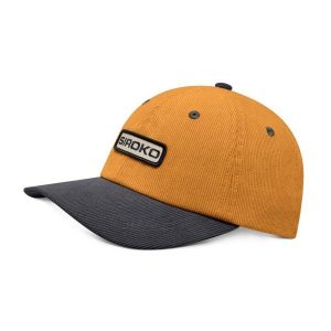 Sztruksowa czapka trekkingowa z daszkiem Siroko Wapta Mustard. Żółte czapki SIROKO, bez wzorów, z materiału. Za 126,00 zł.