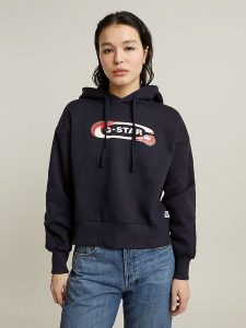 G-Star Bluza w kolorze czarnym rozmiar: XXS. Czarne bluzy G-Star, xxs, bez wzorów, z bawełny, z kapturem. Za 188,85 zł.