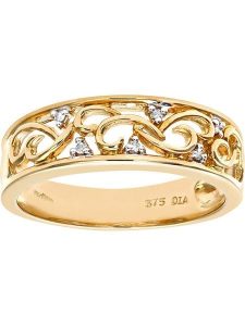 Revoni Złoty pierścionek z diamentami rozmiar: 55. Żółte pierścionki Revoni, z diamentem, złote. Za 2 479,99 zł.