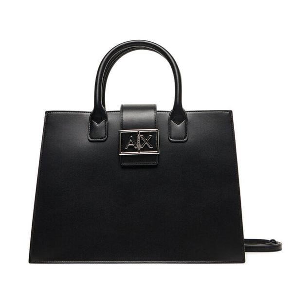 Torebka Armani Exchange. Czarne torebki klasyczne Armani Exchange, bez wzorów, bez dodatków. Za 549,99 zł.