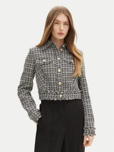 Guess Marynarka W5RN47 WGW82 Czarny Regular Fit. Czarne marynarki i żakiety Guess, xxl, z aplikacjami, z syntetyku. Za 369,99 zł.