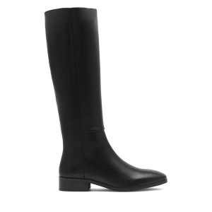 Oficerki Sergio Bardi. Czarne kozaki Sergio Bardi, bez wzorów, bez obcasa, na płaskiej podeszwie, bez zapięcia. Za 383,00 zł.