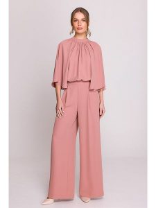Stylove Kombinezon w kolorze jasnoróżowym rozmiar: XL. Różowe kombinezony Stylove, xl, bez wzorów, bez kołnierzyka, bez ramiączek. Za 245,96 zł.