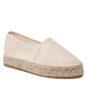 Espadryle DeeZee. Brązowe espadryle DeeZee, bez wzorów, bez obcasa. Za 99,99 zł.