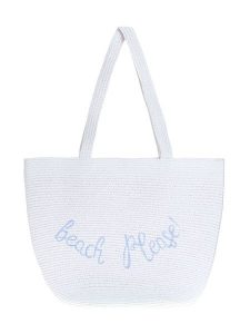 BLE Shopper bag w kolorze białym - 52 x 30 cm rozmiar: onesize. Białe shopper bag BLE, bez wzorów, z materiału, na ramię, bez dodatków. Za 49,95 zł.