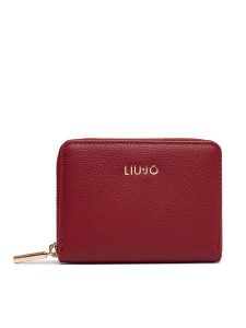 Liu Jo Portfel AF6156 E1019 Bordowy. Czerwone portfele Liu Jo, bez wzorów, ze skóry. Za 249,99 zł.