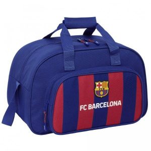 FC Barcelona torba sportowa granatowa. Niebieskie torby podróżne i sportowe FC BARCELONA, bez wzorów, z materiału. Za 221,71 zł.