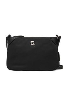 KARL LAGERFELD Torebka A4W32009 Czarny. Czarne listonoszki KARL LAGERFELD, bez wzorów, z materiału, bez dodatków. Za 439,99 zł.
