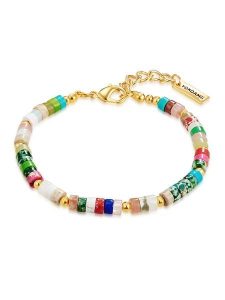 Yokoamii Pozłacana bransoletka z elementami ozdobnymi rozmiar: onesize. Żółte bransoletki Yokoamii, metalowe. Za 39,99 zł.