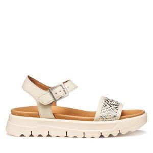 Sandały Geox. Sandały Geox, bez wzorów, bez obcasa, na płaskiej podeszwie, bez zapięcia. Za 459,99 zł.