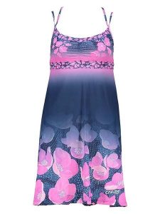 Crazy Sukienka w kolorze granatowo-różowym rozmiar: M. Niebieskie sukienki Crazy, na co dzień, m, bez wzorów, bez kołnierzyka, bez ramiączek, midi, proste. Za 131,74 zł.