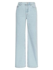 MOSS COPENHAGEN Dżinsy - Regular fit - w kolorze błękitnym rozmiar: M. Niebieskie jeansy Moss Copenhagen, z aplikacjami, ze skóry, z podwyższonym stanem. Za 214,95 zł.