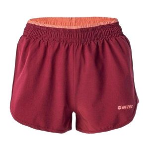 Shorty Damskie Laria. Czerwone szorty Hi-tec, bez wzorów, sportowe. Za 87,99 zł.