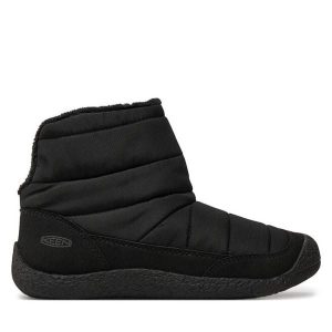 Botki Keen. Czarne botki Keen, bez wzorów, bez obcasa, na płaskiej podeszwie, bez zapięcia. Za 309,99 zł.