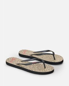 Japonki damskie Rip Curl Mixed Bloom Open Toe. Białe klapki Rip Curl, bez wzorów, z materiału, z otwartym noskiem, bez obcasa. Za 77,99 zł.
