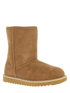 NICEBAY Skórzane botki zimowe "Stour Waterproof" w kolorze jasnobrązowym rozmiar: 37. Brązowe botki NICEBAY, na zimę, bez wzorów, z materiału, bez obcasa, bez zapięcia. Za 254,74 zł.