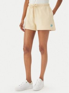 Tommy Hilfiger Szorty sportowe Logo Embroidery WW0WW48765 Beżowy jasny Regular Fit. Brązowe spodenki sportowe TOMMY HILFIGER, m, bez wzorów, z bawełny. Za 251,99 zł.