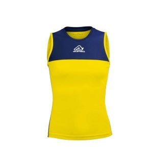 Damski tank top Acerbis Vicky. Niebieskie topy ACERBIS, bez wzorów, eleganckie, bez kołnierzyka, bez ramiączek. Za 130,50 zł.