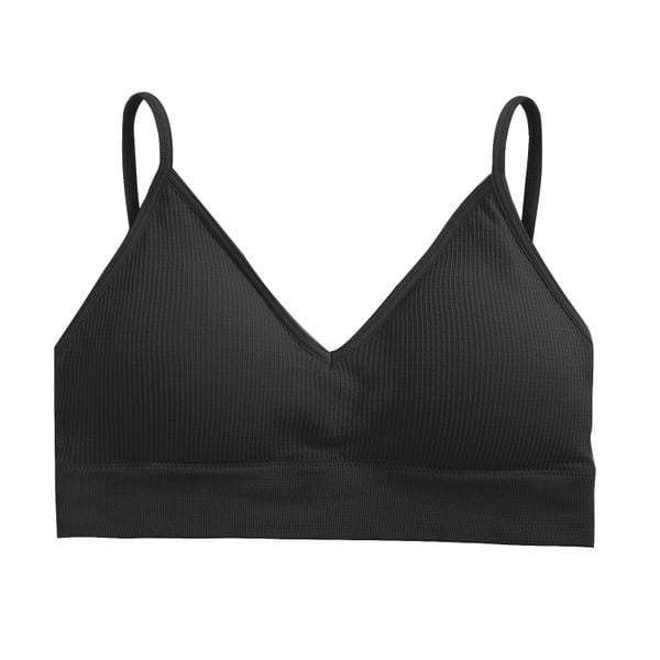 Braletka prążkowana elastyczna na co dzień Fatlinda. Czerwone biustonosze Intica, bez wzorów, prążkowane. Za 59,00 zł.