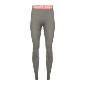 Legginsy treningowe damskie Gymshark Fit. Szare legginsy Gymshark, bez wzorów. Za 94,99 zł.