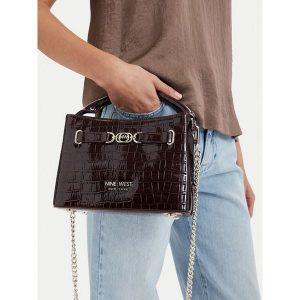 Torebka Nine West. Brązowe torebki klasyczne Nine West, bez wzorów, bez dodatków. Za 249,99 zł.