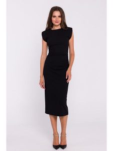Stylove Sukienka w kolorze czarnym rozmiar: S. Czarne sukienki Stylove, s, bez wzorów, bez kołnierzyka, bez ramiączek, midi. Za 158,10 zł.