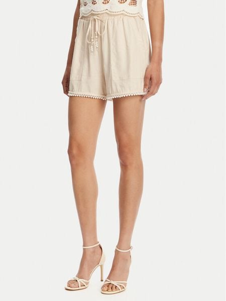 TWINSET Szorty materiałowe 251LM2QGG Beżowy Regular Fit. Brązowe szorty Twinset, bez wzorów, z materiału. Za 429,99 zł.