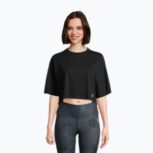 Koszulka damska FILA Recanati. Czarne koszulki sportowe Fila, bez wzorów, bez ramiączek. Za 73,99 zł.