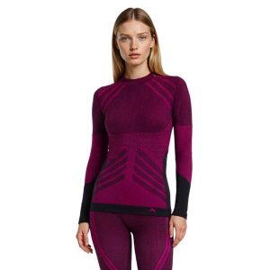 Koszulka termoaktywna damska Risalti Energy High Neck. Fioletowe koszule nocne Aulp, bez wzorów, bez ramiączek. W wyprzedaży za 119,99 zł.