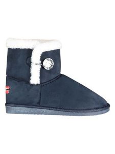 Geographical Norway Botki zimowe "Ogossip" w kolorze czarnym rozmiar: 37. Niebieskie botki Geographical Norway, na zimę, bez wzorów, z futra, bez obcasa, bez zapięcia. Za 108,23 zł.