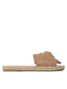 Manebi Espadryle Sandals With Knot W 1.9 JK Beżowy. Brązowe espadryle Manebi, bez wzorów, ze skóry, bez obcasa. Za 449,99 zł.