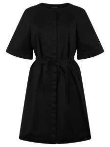 APART Sukienka w kolorze czarnym rozmiar: 44/46. Czarne sukienki Apart, bez wzorów, z tkaniny, bez kołnierzyka, bez ramiączek, mini. Za 329,95 zł.