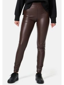 Nur Die Legginsy w kolorze brązowym rozmiar: 36/38. Brązowe legginsy Nur Die, bez wzorów, ze skóry. Za 74,28 zł.