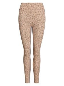 Rethinkit Legginsy sportowe "Beths" w kolorze jasnobrązowym ze wzorem rozmiar: M. Brązowe legginsy Rethinkit, bez wzorów, z materiału, z podwyższonym stanem. Za 148,61 zł.