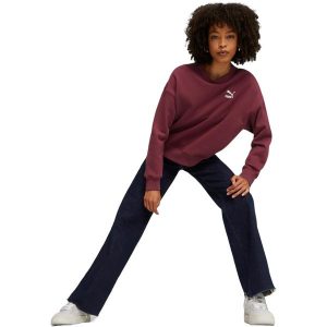 Bluza Puma Classics Oversized Crew, Kobiety. Czerwone bluzy Puma, m, bez wzorów, z bawełny, bez kaptura. Za 390,00 zł.