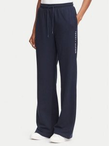 Tommy Hilfiger Spodnie dresowe UW0UW06620 Granatowy Regular Fit. Niebieskie spodnie dresowe TOMMY HILFIGER, l, bez wzorów, z bawełny. Za 289,99 zł.