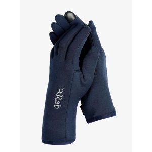 Rękawiczki Rab Power Stretch Contact Glove. Niebieskie rękawiczki RAB, bez wzorów. Za 114,99 zł.