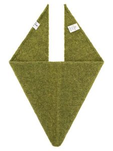 Zwillingsherz Chusta trójkątna "Uni " w kolorze zielonym - 100 x 36 cm rozmiar: onesize. Zielone apaszki i chusty Zwillingsherz, bez wzorów, z materiału. Za 78,95 zł.