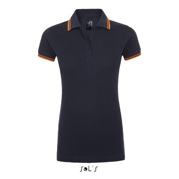 Damska koszulka polo Sol's Pasadena. Brązowe bluzki SOL'S, s, bez wzorów, z bawełny, bez kołnierzyka, bez ramiączek. Za 148,50 zł.